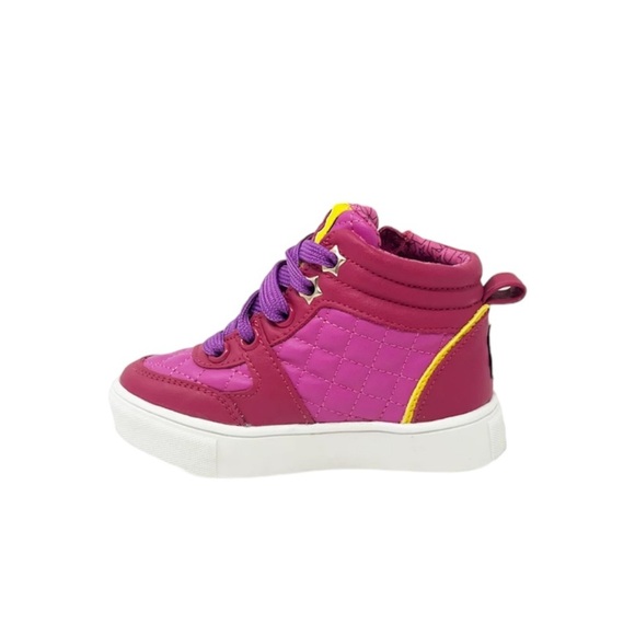 Karma’s World High Top Sneakers Little / Big Girls Size 11 Pink Fuchsia shoes - Picture 5 of 13